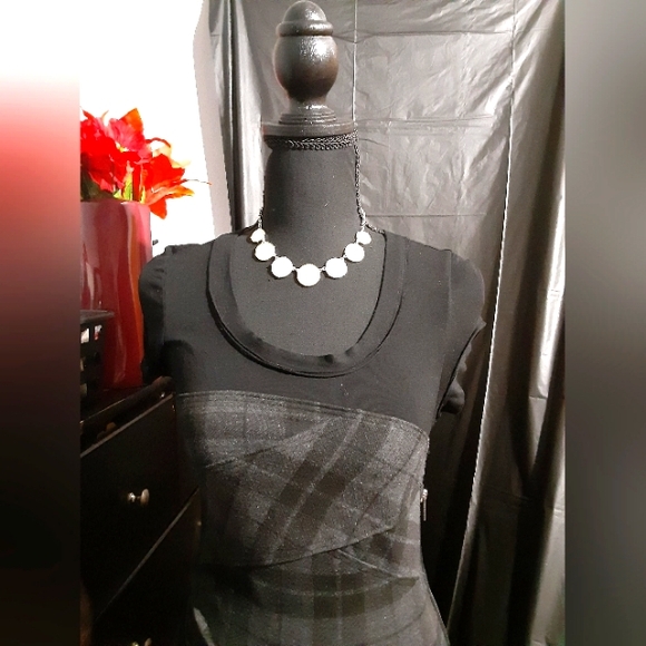 BcbgMaxAziria Women's Body Form Fitting Dress Size 0 Black Goth Whimsical - Picture 2 of 6